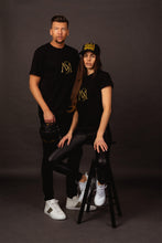 Načítať obrázok do zobrazovača galérie, LIFE IS GAME dámske tričko BLACK/GOLD